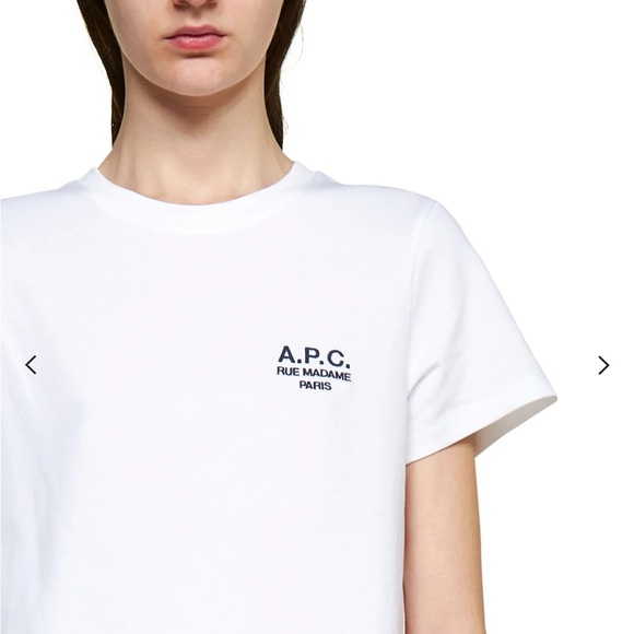 A.P.C. Logo Printed Crewneck T-Shirt XS 🇫🇷🎁 - Picture 4 of 6